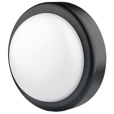 LED ceiling lamp round 14W, 4200K, 220-240V AC, IP44, black