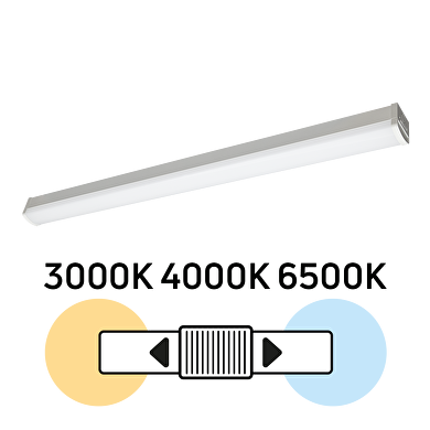 LED linear lighting fixture CCT, 1.50m, 44W, 220V-240V AC, IP20