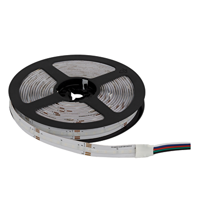 Επαγγελματική λωρίδα LED 15.8W/m, RGB+4000K, 24V DC, 560 LED/m, COB, IP20