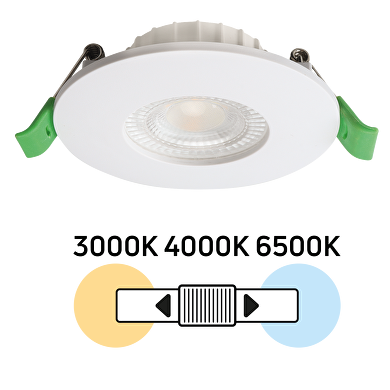 LED луна за вграждане, димираща, 6W, 3000K/4000K/6500K, 220-240V AC, IP44