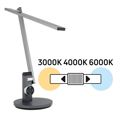 LED димираща настолна лампа 12W, 3000K/4000K/6000K, 220-240V AC