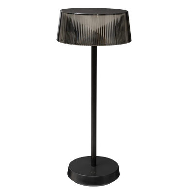 Ricaricabile Lampada da tavolo LED dimmerabile, 2.3W, 3000K, IP44, nera