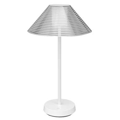 Ricaricabile Lampada da tavolo LED dimmerabile, 1.5W, 3000K, IP44, bianca