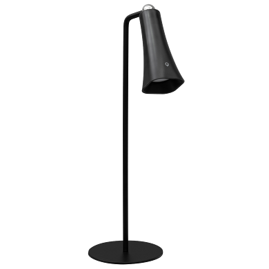 LED prigušiva punjiva magnetska stolna svjetiljka, 3W, 4000K, IP20, crna