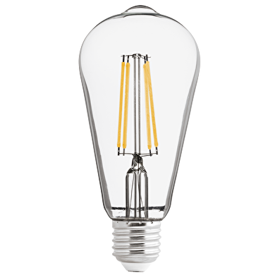 LED COB Birnenlampe, dimmbar, 4W, E27, 4200K, 220-240V AC, neutrales Licht, ST64