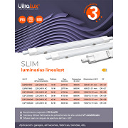 Pantalla estanca de LED  serie slim  0.60m, IK08, 18W, 6000K, 220-240V AC, IP65