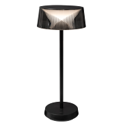 Ricaricabile Lampada da tavolo LED dimmerabile, 2.3W, 3000K, IP44, nera
