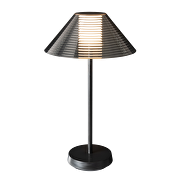 LED димираща презареждаема настолна лампа 1.5W, 3000K, IP44, черна
