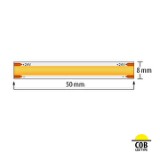 Professioneller LED-Streifen 10W/m, 4000K, 24V DC, 320 LEDs/m, COB, IP20