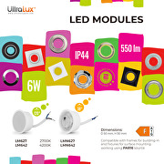 Μονάδα LED, 6W, 4200K, 220-240V AC, 120°, IP44