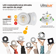 LED módulo dicroica 6W, 2700K(luz cálida), 220-240V AC, 38°, IP44