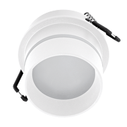 Decorative low-glare ceiling downlight frame with Glow effect