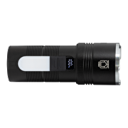 Multifunctional LED flashlight with zoom, sidelight and power bank function 10W/3W, 6500K/3500K, 5V DC, IP44