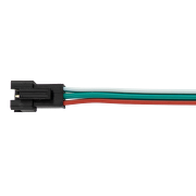 Female connector for digital LED strip, 5-24V DC, 3 pins, 15cm, 10pcs./pack