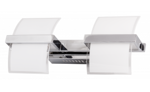 LED wall lighting fixture 10W, 2700K, chrome, IP20