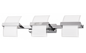 LED wall lighting fixture 15W, 2700K, chrome, IP20