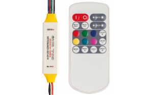 Professional RF controller for RGBW LED light 6-24V DC, 3x2.5+4A, IP63
