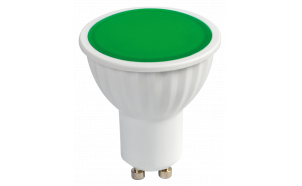 LED spotlight 5W, GU10, 220V-240V AC, green light