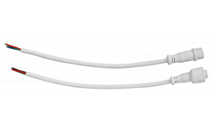 Set of RGB flexible power connectors with lock (female and male), IP67
