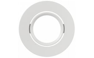 Ceiling downlight frame for building-in GU10, round, moveable, white, IP20