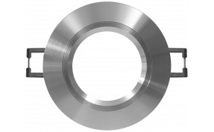 Ceiling downlight frame, round, aluminium, fixed, IP20