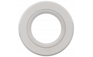 Ceiling downlight frame, round, GU10, fixed, white, aluminium, IP20