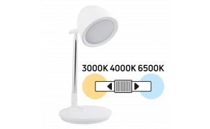 LED dimmable desk lamp 8W, 3000K/4000K/6500K, 220-240V AC