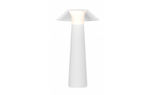 LED dimmable rechargeable table lamp 1.6W, 3000K, IP44, white