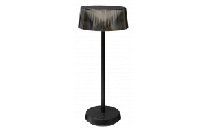 LED dimmable rechargeable table lamp 2.3W, 3000K, IP44, black