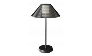LED dimmable rechargeable table lamp 1.5W, 3000K, IP44, black