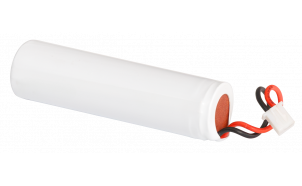 Li-ion battery 18650, 3.7V DC, 2600mAh with BMS protection, wired
