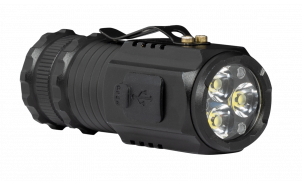 Portable LED flashlight with magnetic base and clip 3*5W, 6500K, 5V DC, IP44