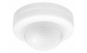 PIR motion and presence sensor for surface mounting, 360°, 2000W/1000W, 10m, IP20