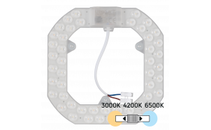Magnetic LED module for ceiling lamps with switch, 24W, 3000K/4200K/6500K, 220V-240V AC, IP20