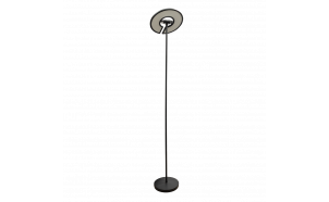 LED floor lamp CCT+RGB with remote control, dimmable, black, 40W+8W, IP20