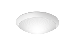 Ceiling lamp for LED lighting, round, white frame, Е27, IK08, IP65