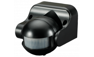 Motion sensor for surface mounting, black