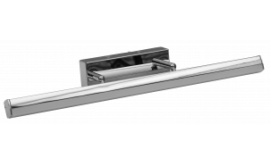 LED Bathroom lighting fixture, 8W, 2700K, chrome, IP44